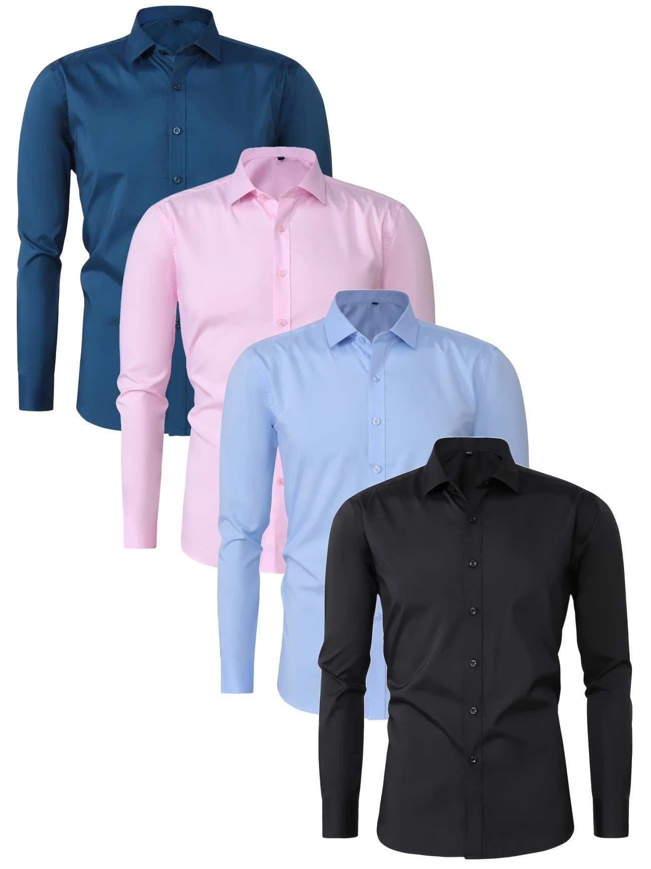 Alva™ | Elegant langærmet skjorte med knapper