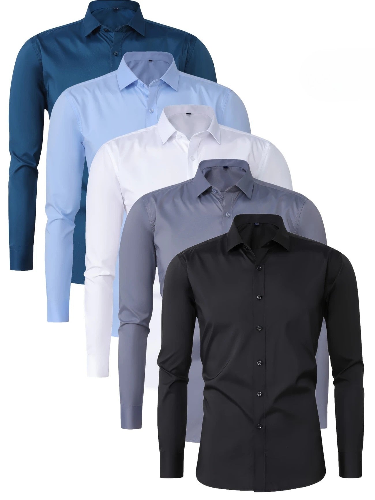 Alva™ | Elegant langærmet skjorte med knapper