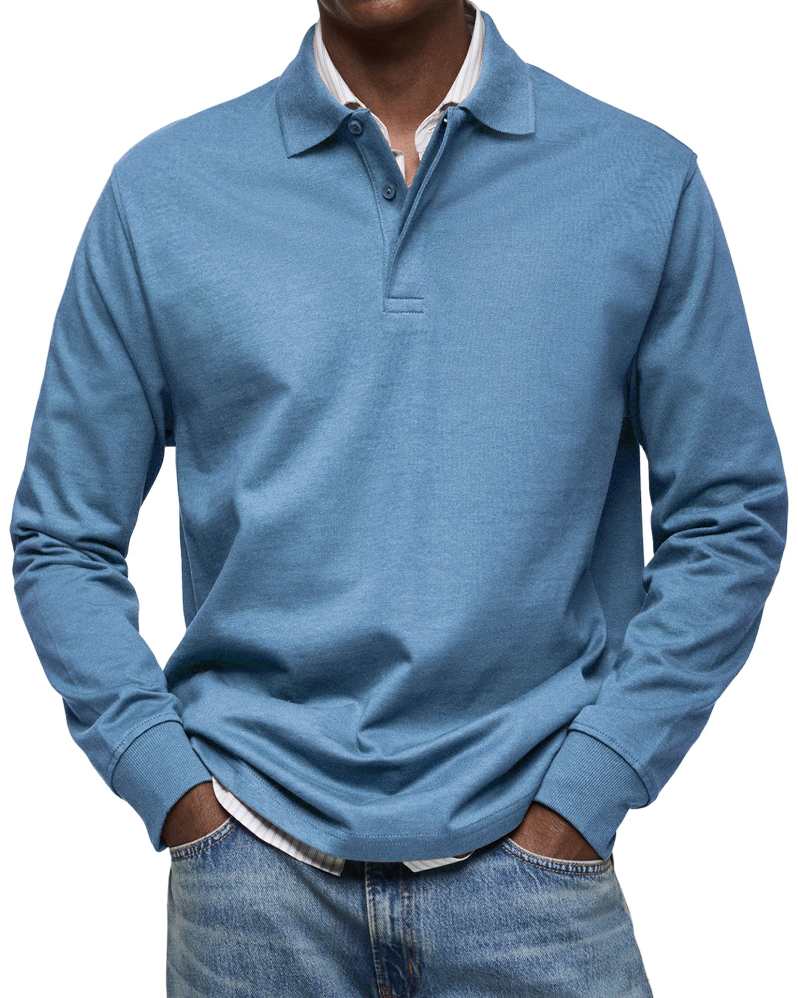 Alva™ - Casual Poloshirt med Lange Ærmer