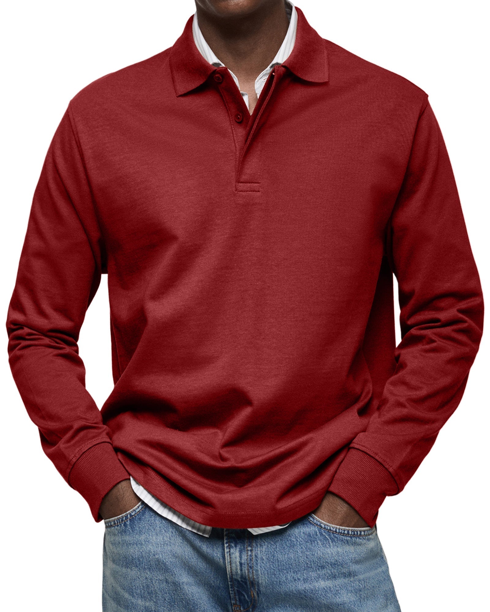 Alva™ - Casual Poloshirt med Lange Ærmer