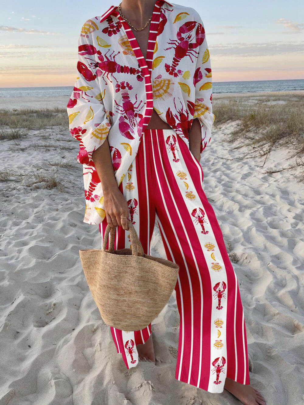 Come Rachele | Sæt Patchwork Sommer med Abstrakt Hummer