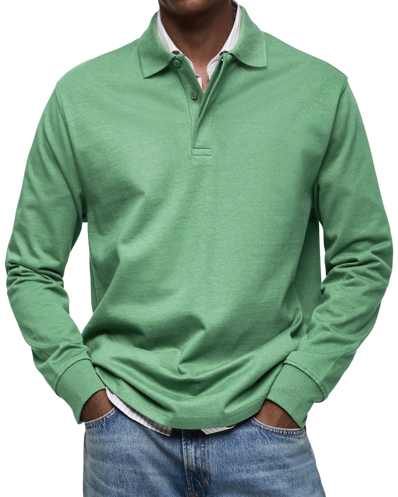 Alva™ - Casual Poloshirt med Lange Ærmer