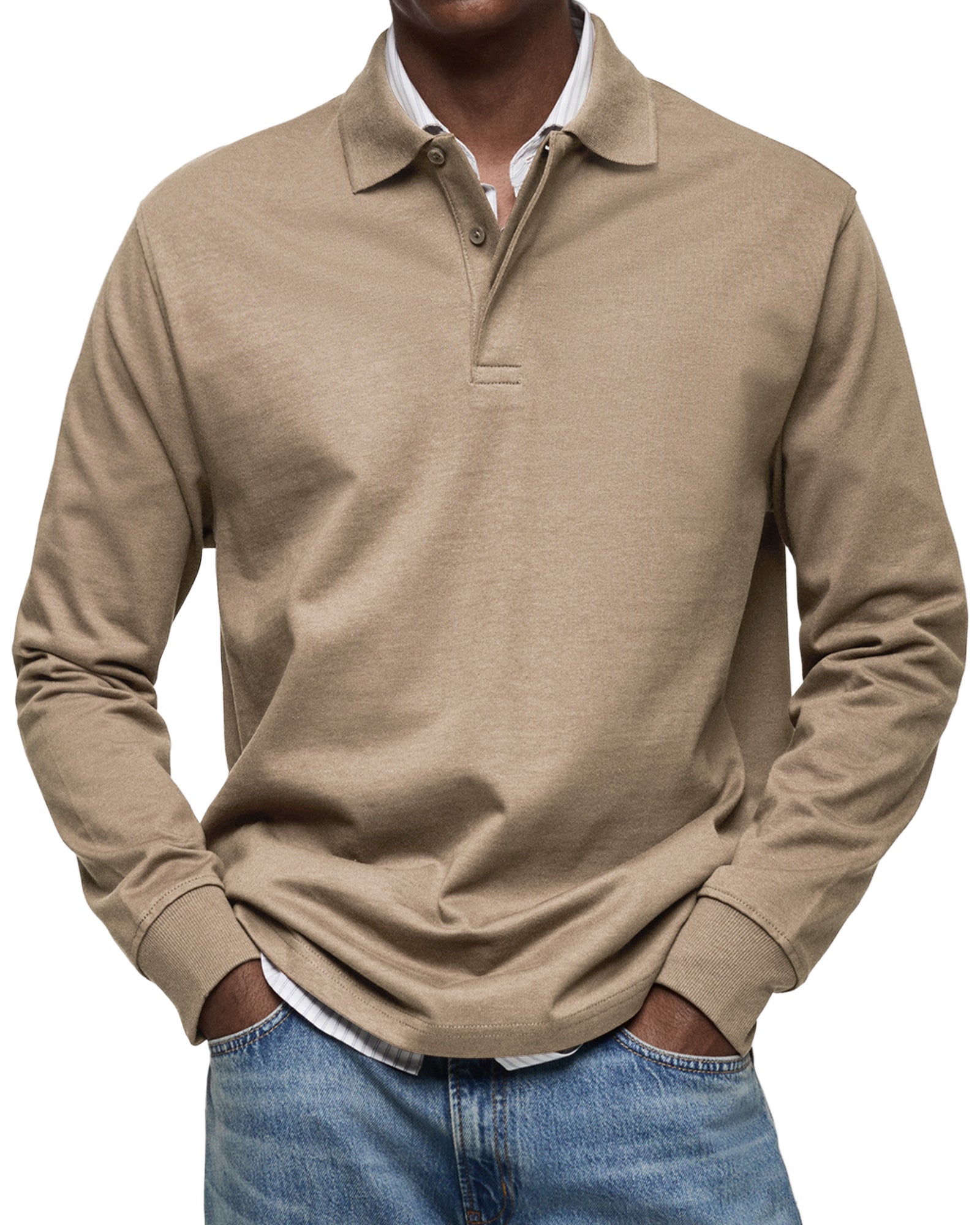 Alva™ - Casual Poloshirt med Lange Ærmer