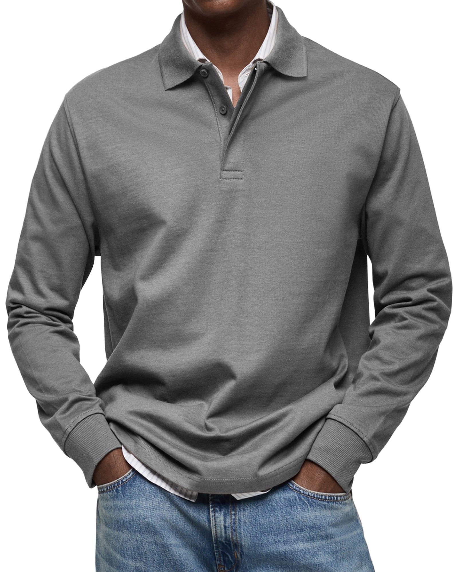 Alva™ - Casual Poloshirt med Lange Ærmer