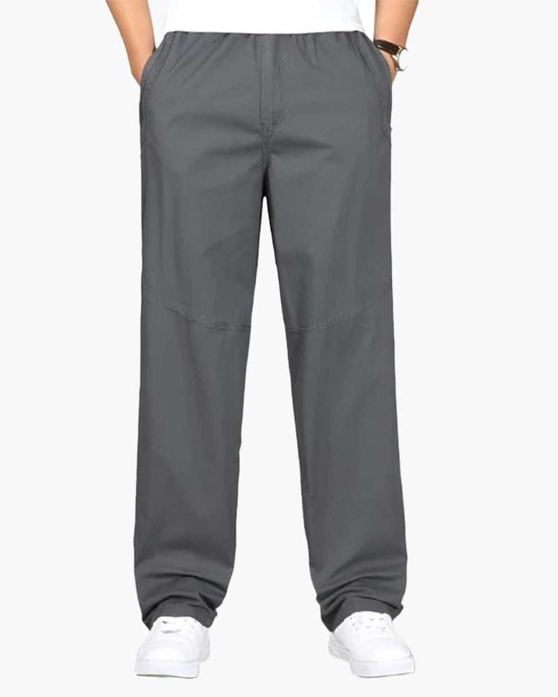 100% COTTON PANTS Grijs / S
