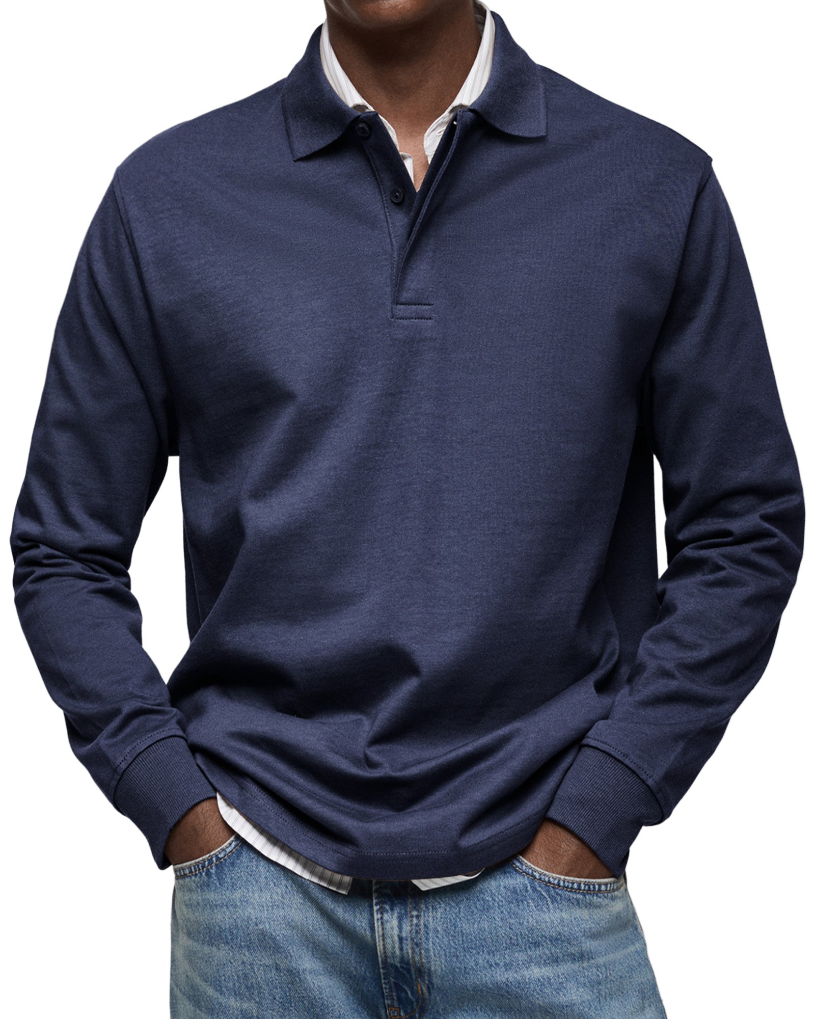 Alva™ - Casual Poloshirt med Lange Ærmer