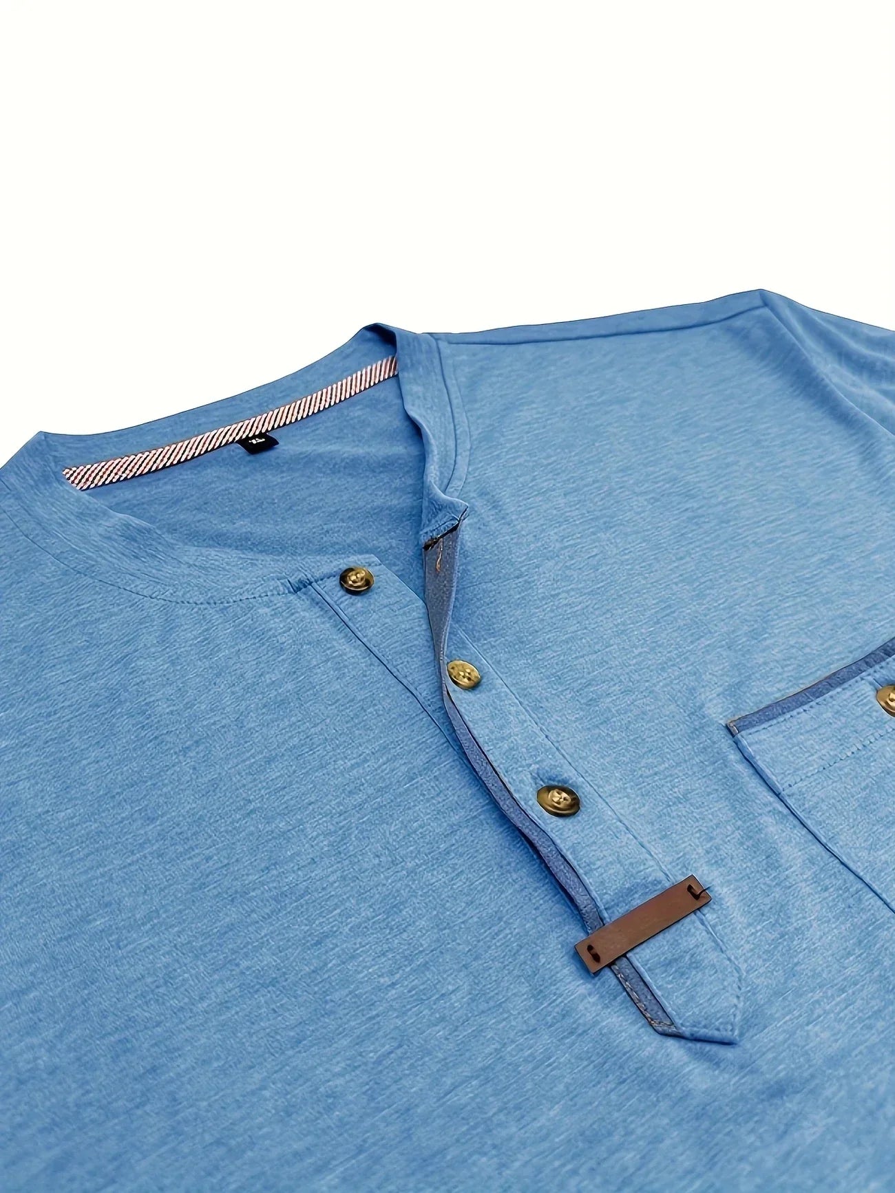 Alva™ | Elegant T-shirt med rund hals og lomme
