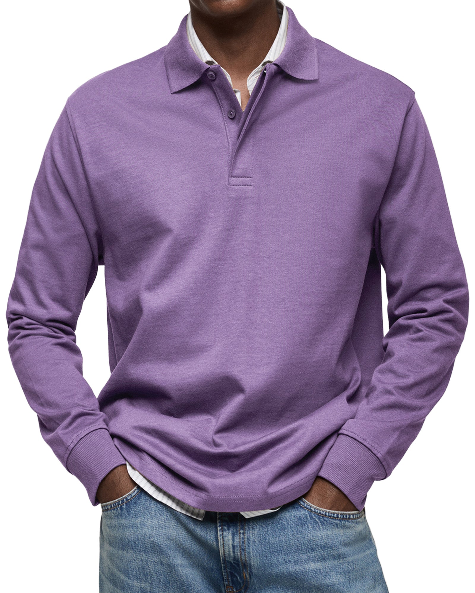 Alva™ - Casual Poloshirt med Lange Ærmer