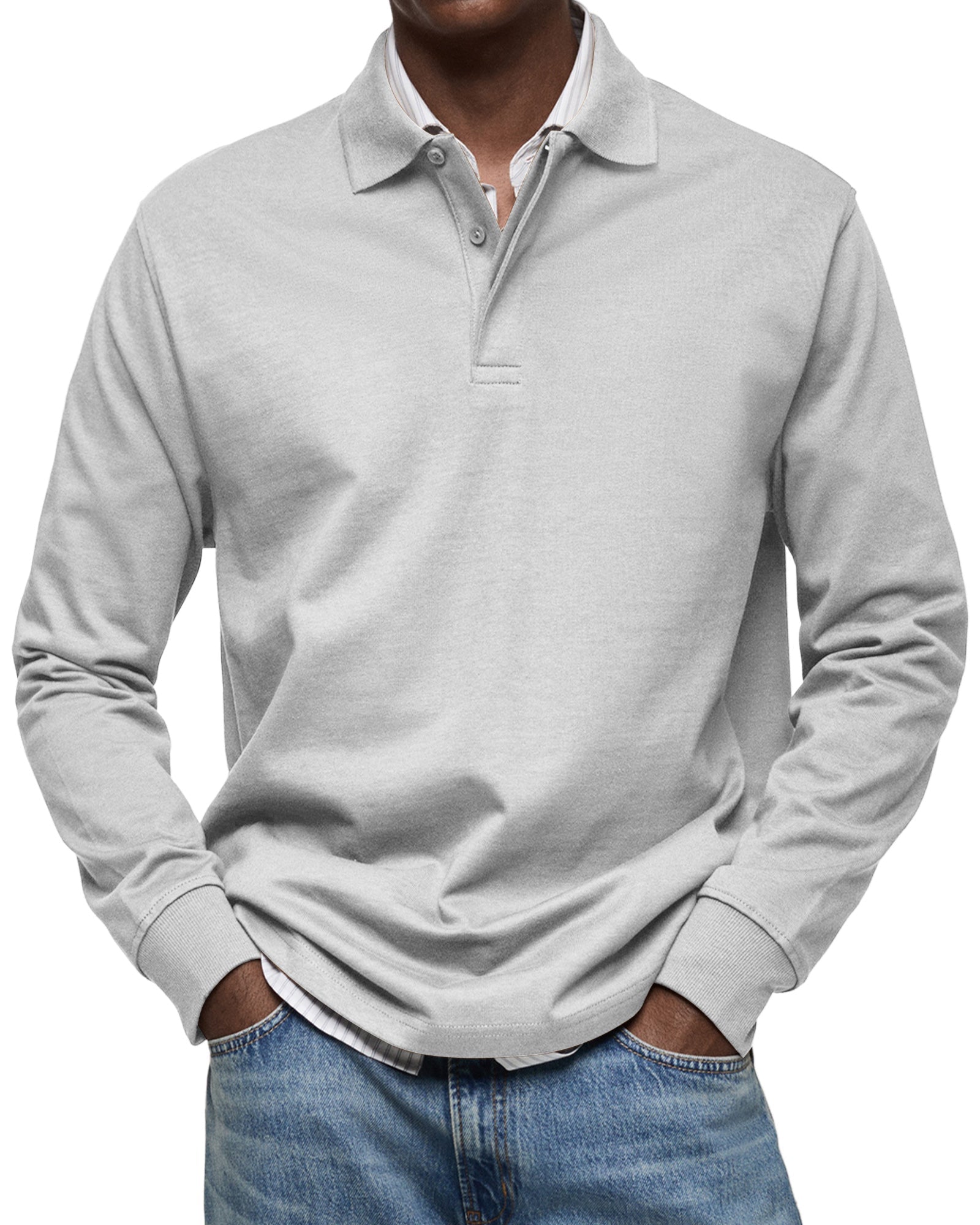 Alva™ - Casual Poloshirt med Lange Ærmer