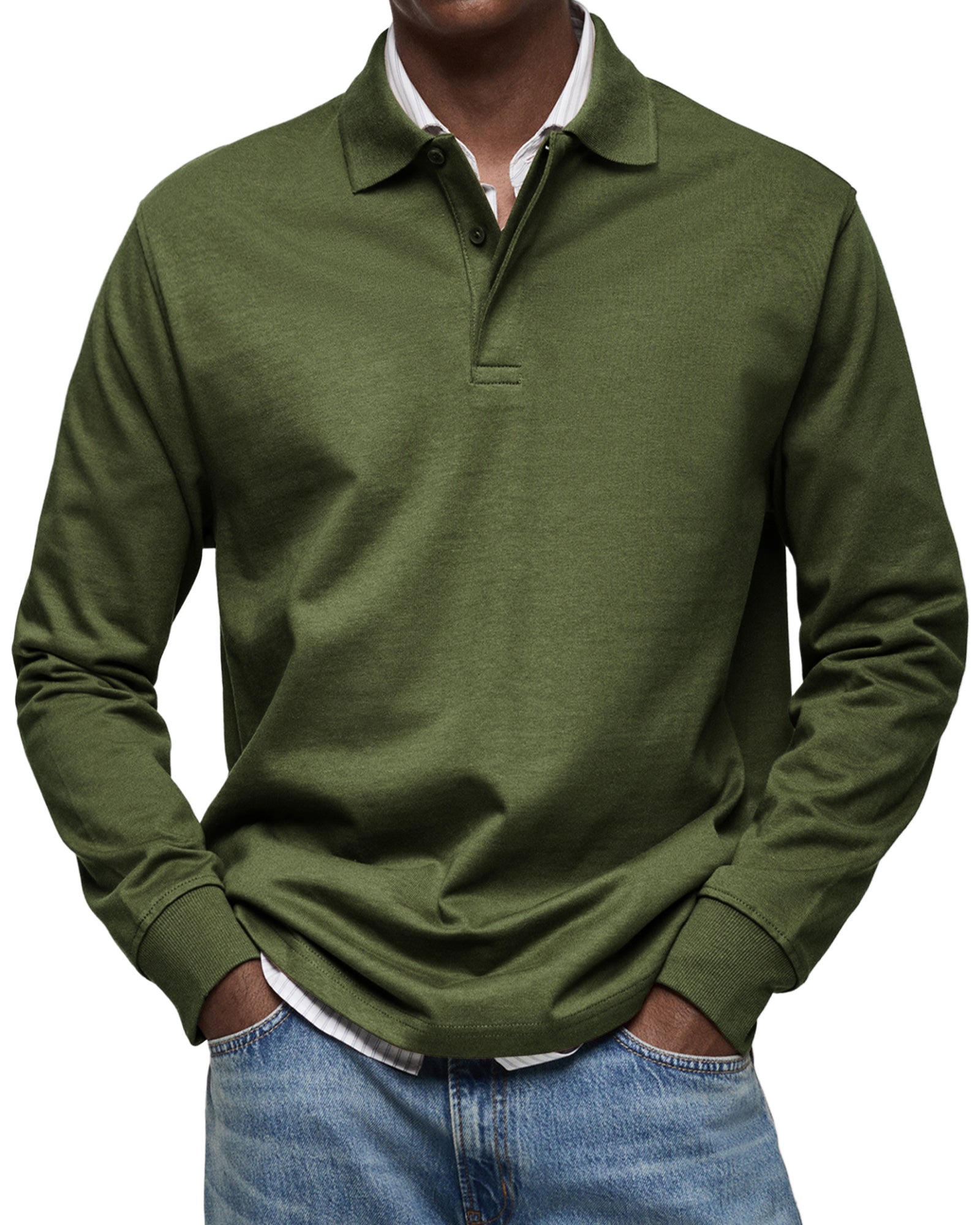 Alva™ - Casual Poloshirt med Lange Ærmer