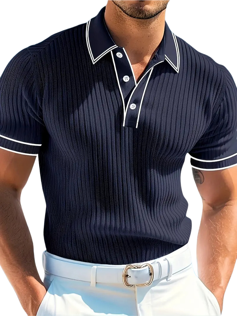 Alva™ | Elegant polo med korte ærmer