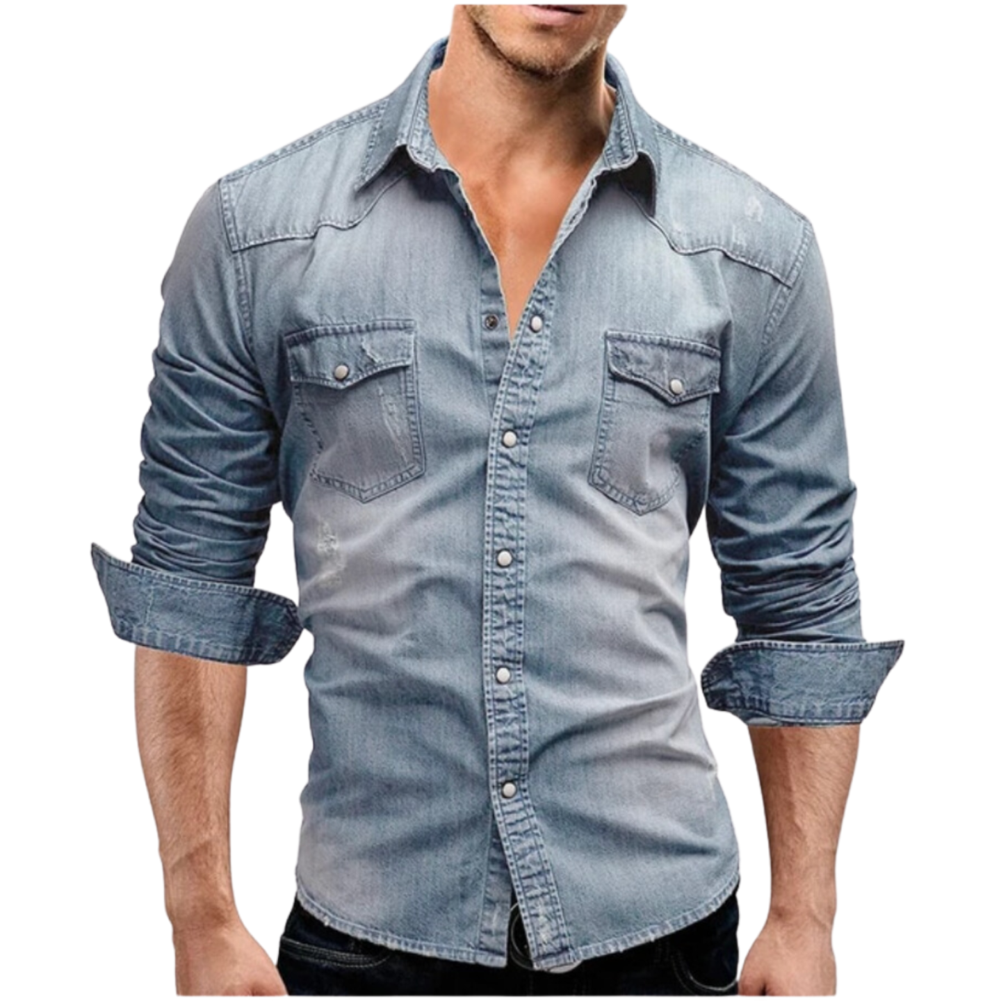 Alva™ - Moderne denimskjorte